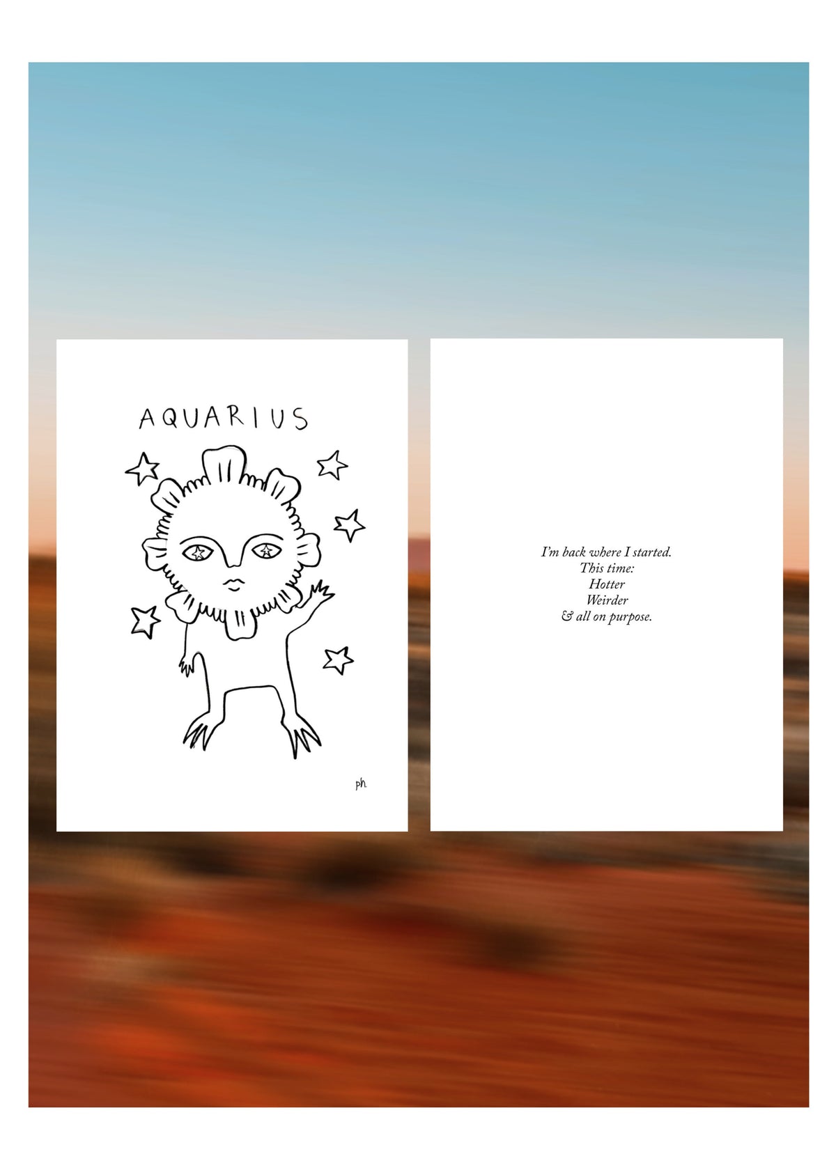 Zodiac Affirmations Print Series
